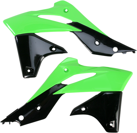 ACERBIS Radiator Shrouds - Green/Black 2314161089