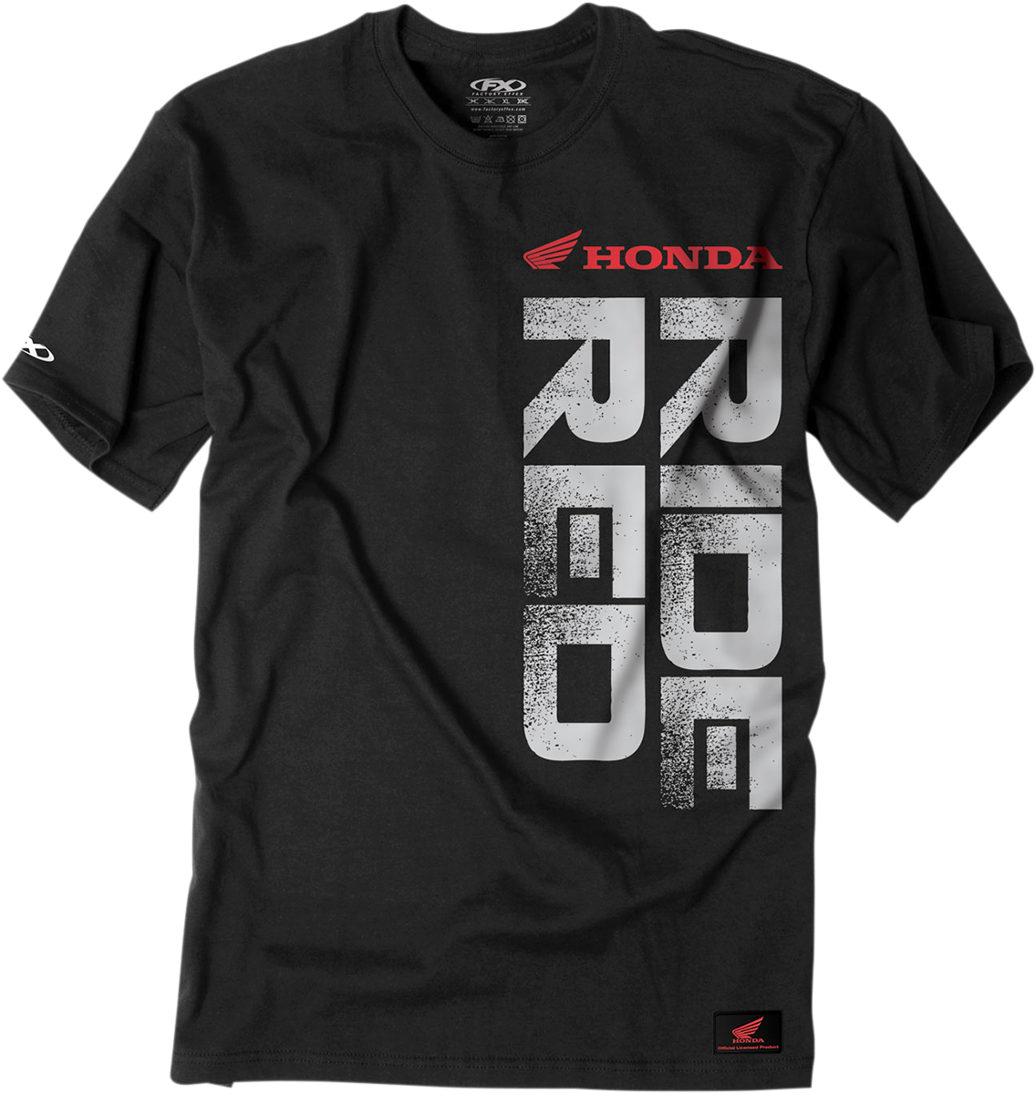 FACTORY EFFEX Honda Ride Camiseta vertical roja - Negro - XL 16-88314 