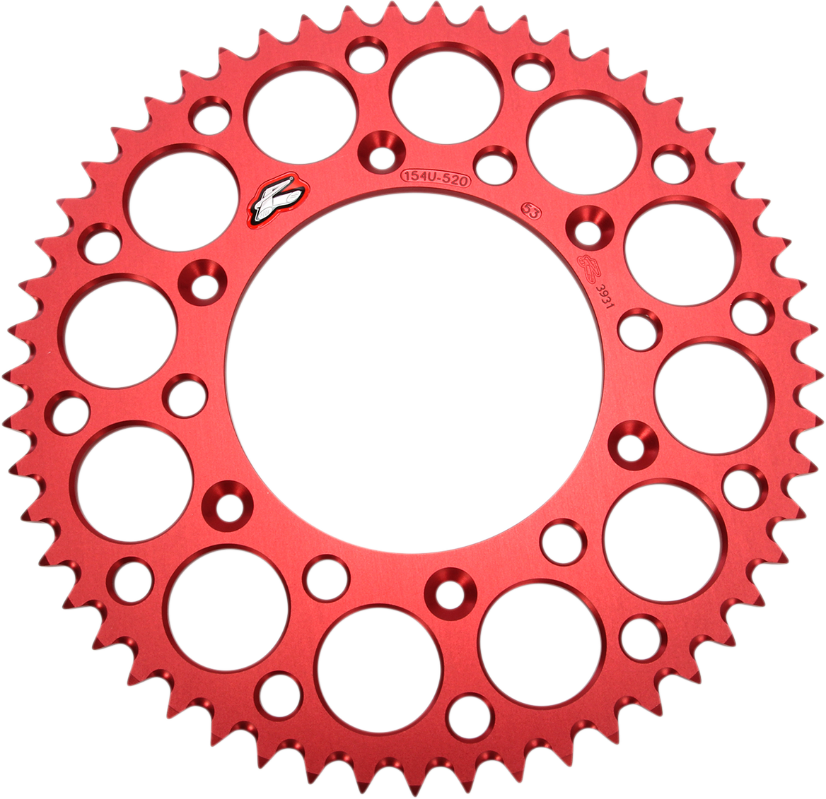 RENTHAL Sprocket - Honda - Red - 53 Tooth 154U-520-53GRRD