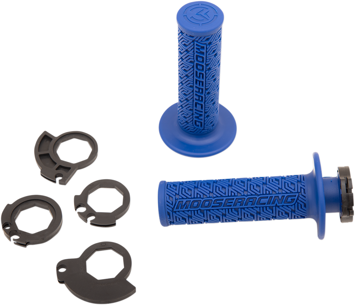 MOOSE RACING Grips - Lock-On - Blue/Black B36MRU-B