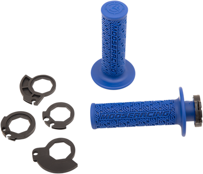 MOOSE RACING Grips - Lock-On - Blue/Black B36MRU-B