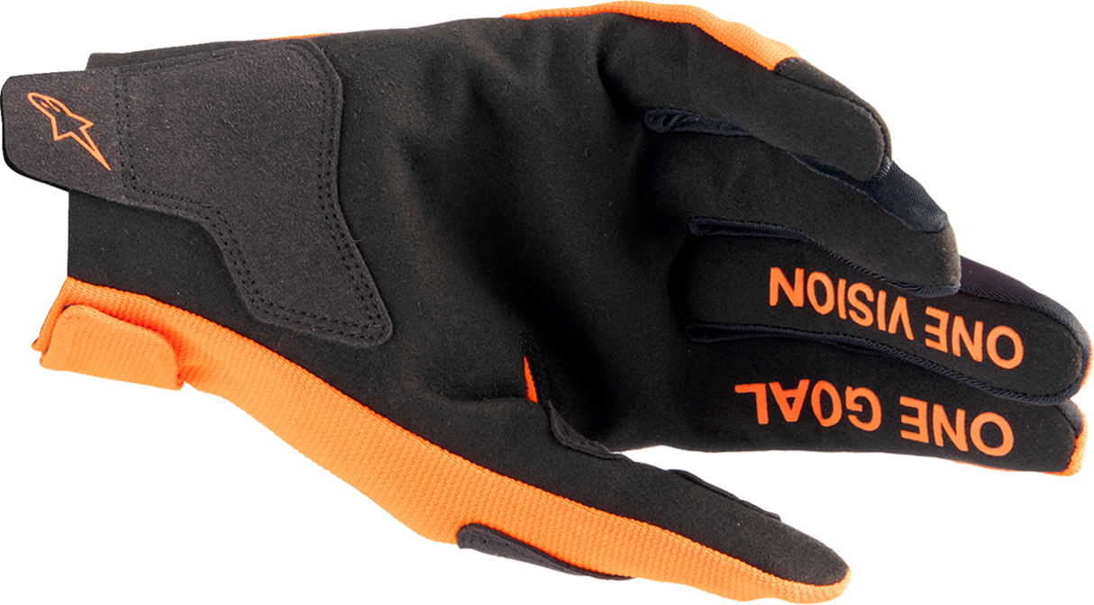 ALPINESTARS Youth Radar Gloves - Hot Orange/Black - Medium 3541824-411-M