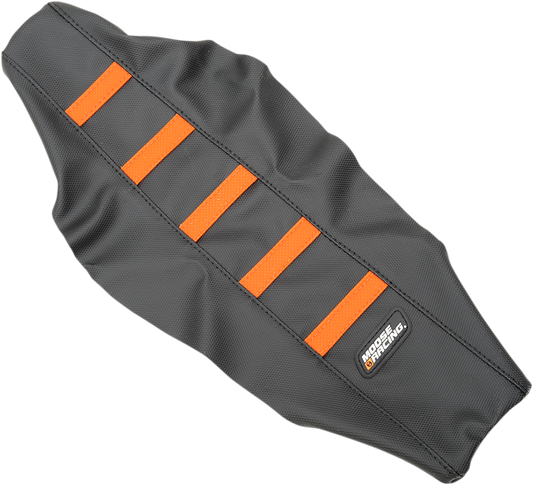 Funda de asiento acanalada MOOSE RACING - Funda negra/Costillas naranja - KTM KTM6516-336RT 