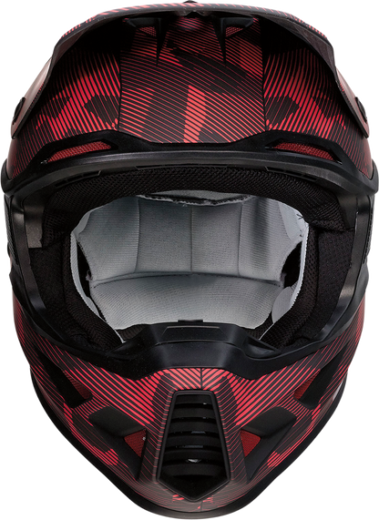 MOOSE RACING F.I. Helmet - Agroid Camo - MIPS® - Red/Black - Medium 0110-7761