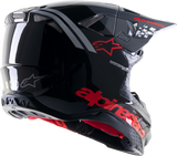Casco ALPINESTARS Supertech M8 - Radium 2 - MIPS - Negro brillante/Rojo neón - Pequeño 8301523-1397-SM 