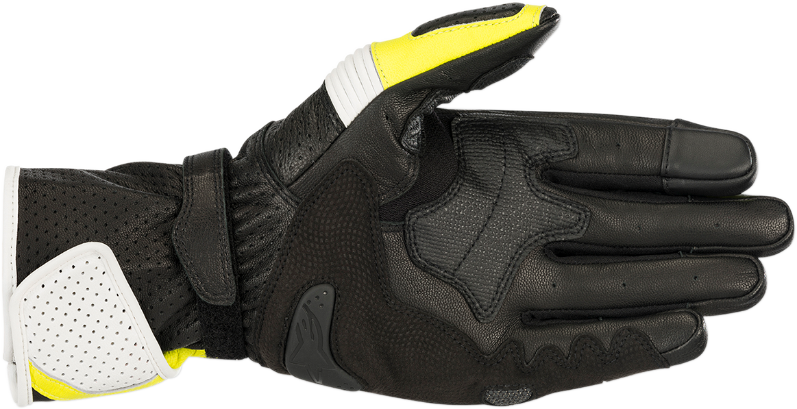 ALPINESTARS SP-1 V2 Gloves - Black/White/Fluo Yellow - Small 3558119-125-S