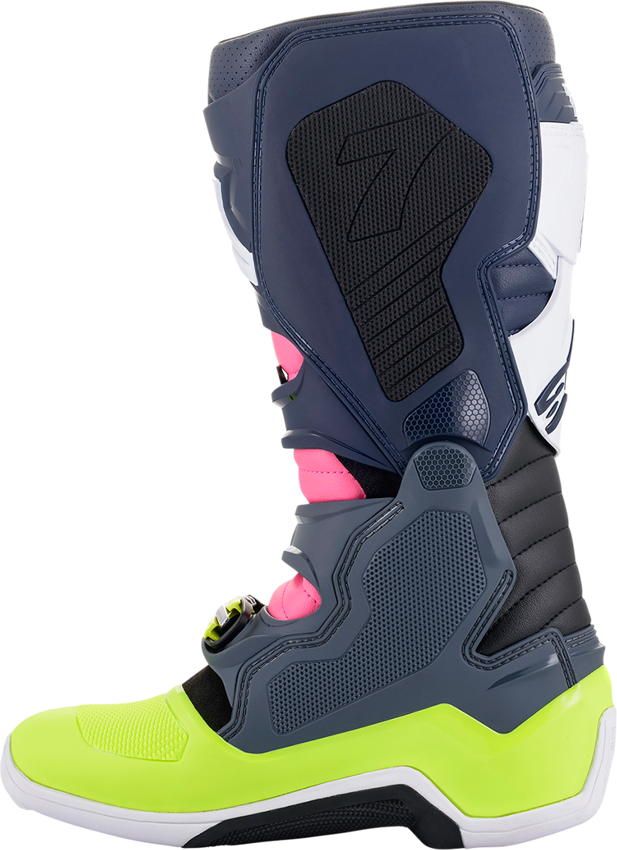 ALPINESTARS Tech 7 Boots - Black/Pink/White/Yellow - US 11 2012014-9076-11