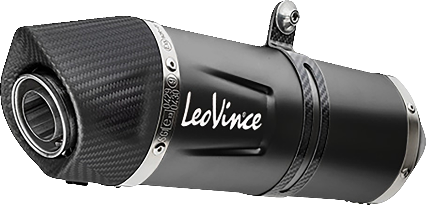 LEOVINCE LV One Evo Slip-On Muffler - Black Edition 14383EB