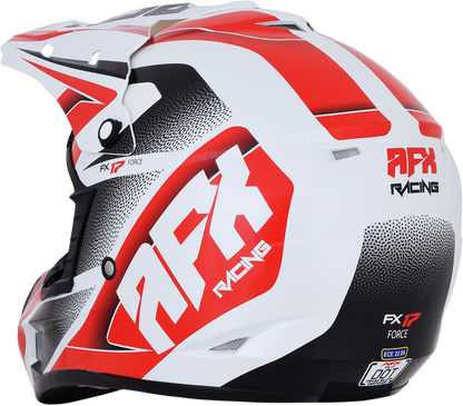 AFX FX-17 Helmet - Force - Pearl White/Red - Small 0110-5244