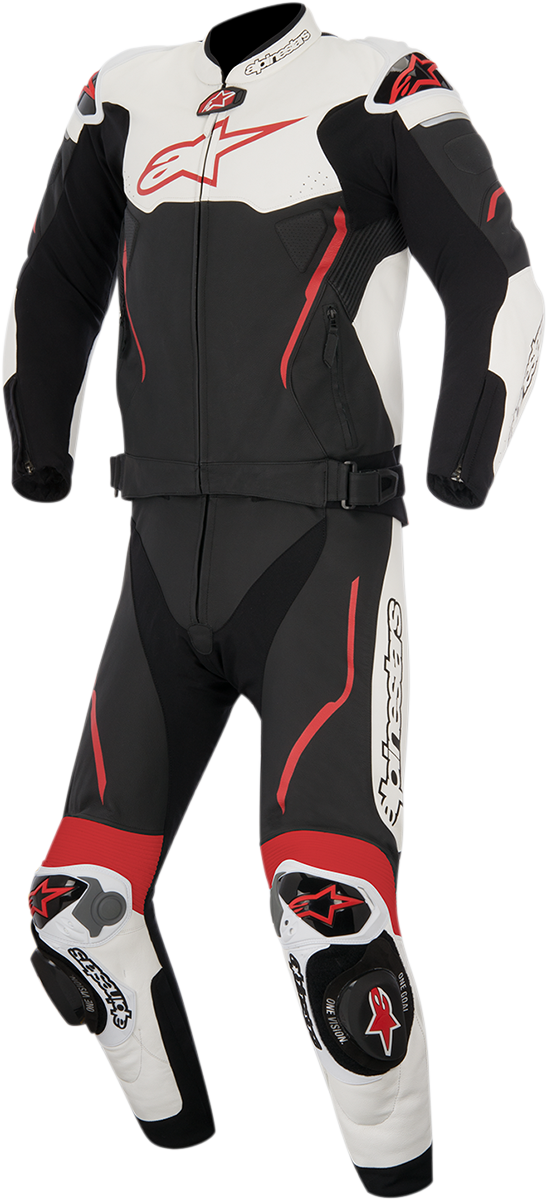 ALPINESTARS Atem v3 2-Piece Leather Suit - Black/White/Red - US 40 / EU 50 3166515-123-50