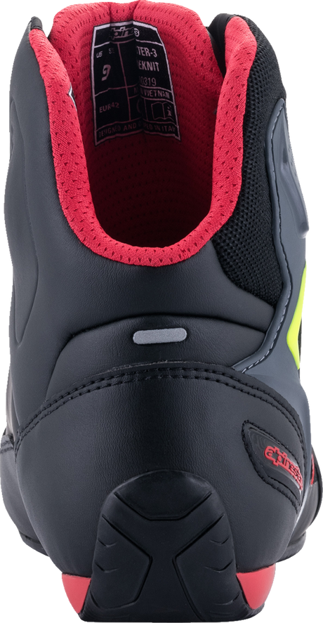 ALPINESTARS Faster-3 Rideknit® Shoes - Black/Red/Yellow - US 14 251031913614