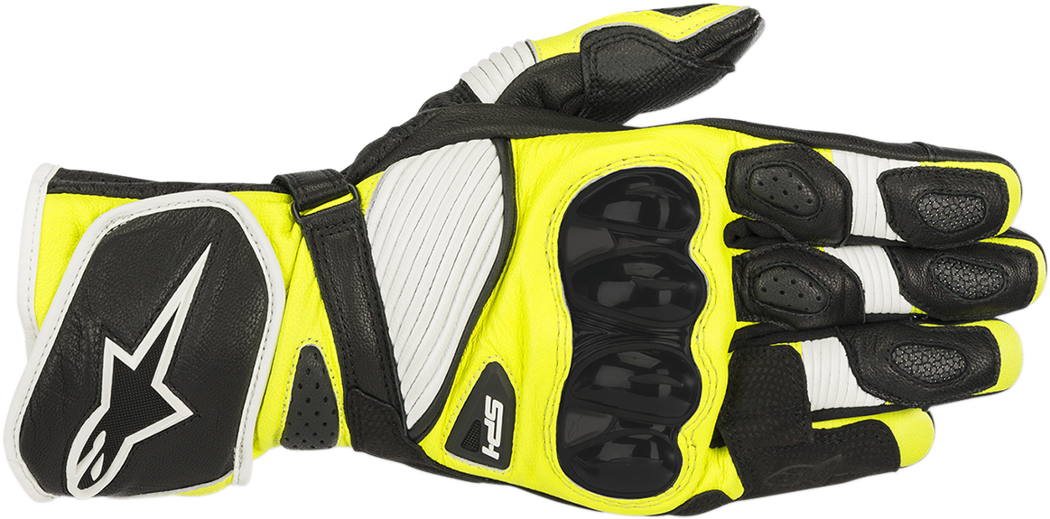 ALPINESTARS SP-1 V2 Gloves - Black/White/Fluo Yellow - Small 3558119-125-S