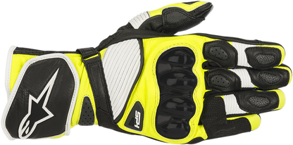 ALPINESTARS SP-1 V2 Gloves - Black/White/Fluo Yellow - Small 3558119-125-S