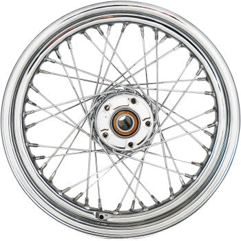 DRAG SPECIALTIES Wheel - Laced - 40 Spoke - Rear - Chrome - 16x3 - '86-'99 FLT 0204-0670