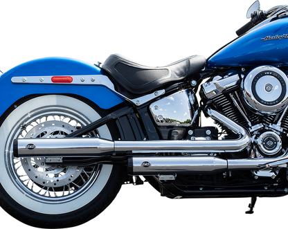 S&S CYCLE Grand National Race Mufflers for Softail - Chrome 550-0740