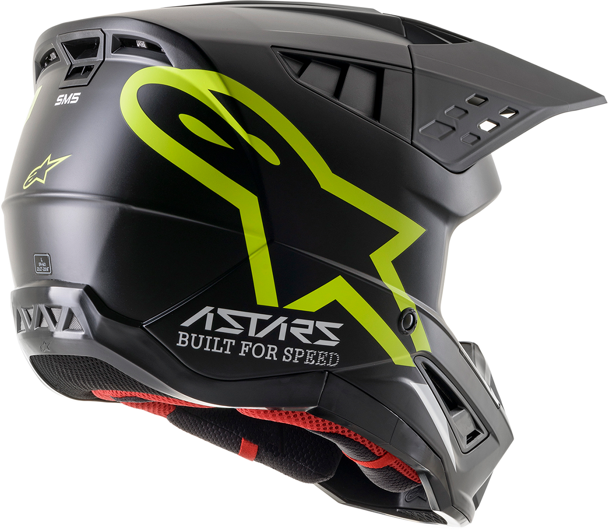 ALPINESTARS SM5 Helmet - Compass - Matte Black/Yellow Fluo - XL 8303321-1559-XL