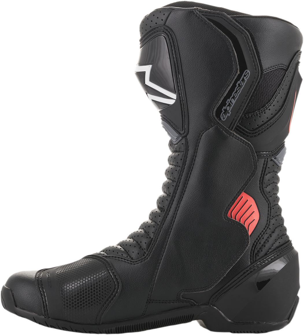 Botas ALPINESTARS SMX-6 v2 - Negro/Gris/Rojo - Ventiladas - US 9 / EU 43 2223017-1133-43