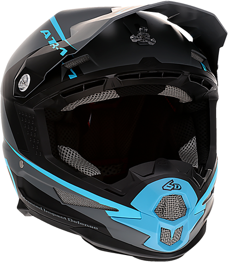 6D ATR-1 Helmet - Stealth - Cyan - Large 10-4627