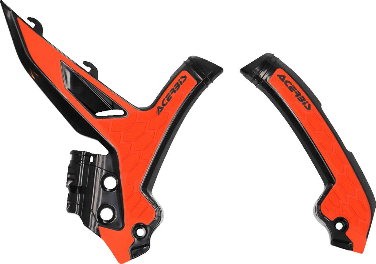 ACERBIS X-Grip Frame Guards - OEM '16 Orange/Black - KTM 2975045229