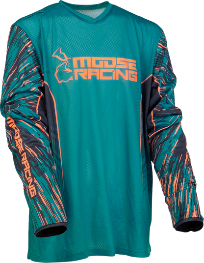 Camiseta juvenil MOOSE RACING Agroid - Azul/Naranja - XS 2912-2329 