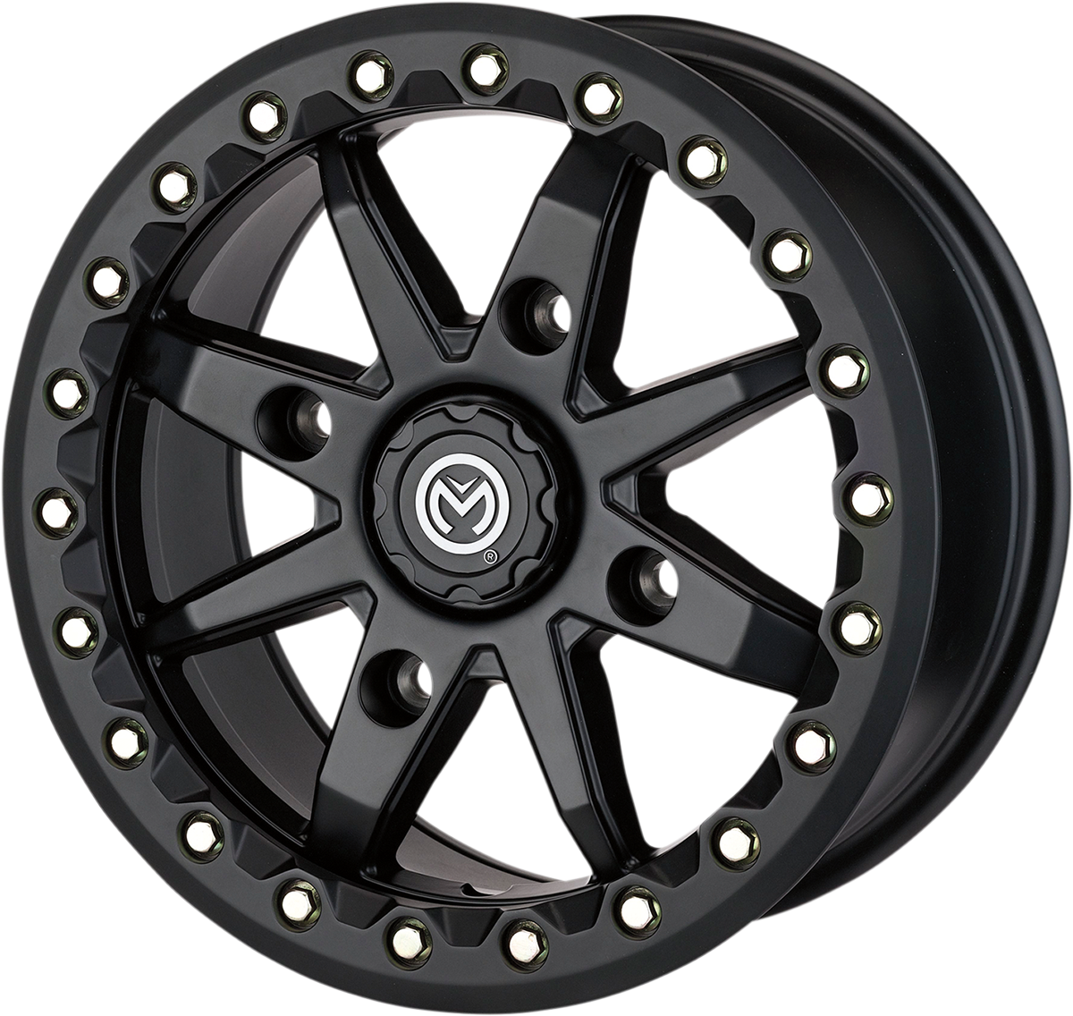 MOOSE UTILITY Wheel - 544X Beadlock - Front/Rear - Black - 14x7 - 4/136 - 5+2 544BL147136SB54