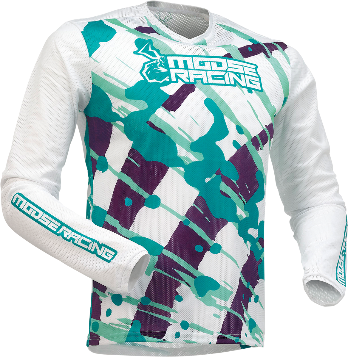 MOOSE RACING Youth Agroid Mesh Jersey - Purple/Teal - XS 2912-2169