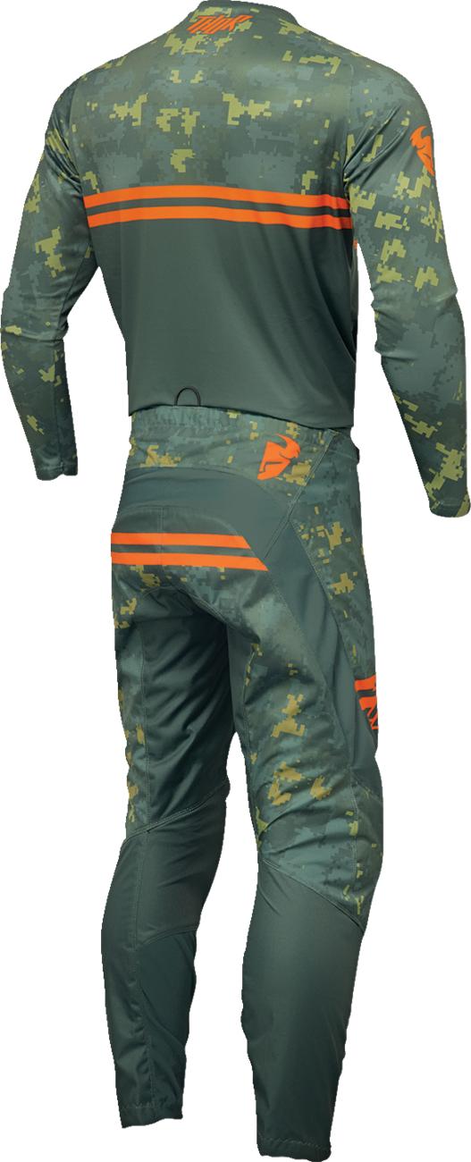 THOR Sector DIGI Jersey - Forest Green/Camo - Medium 2910-7574