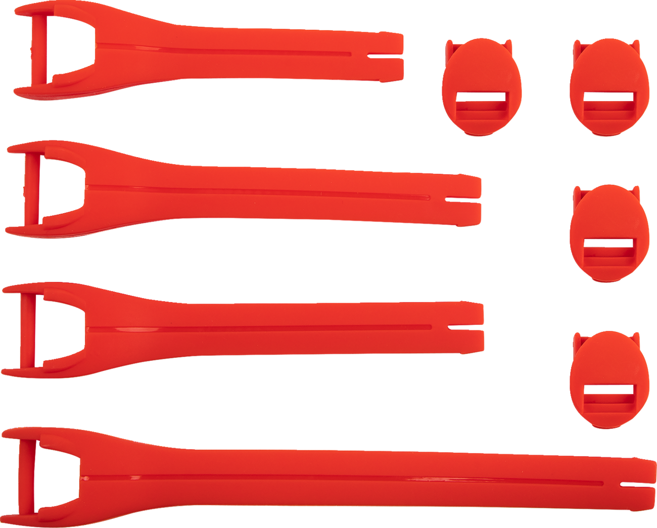 MOOSE RACING Qualifier Boot Strap Kit - Red - Size 10-15 3430-1018