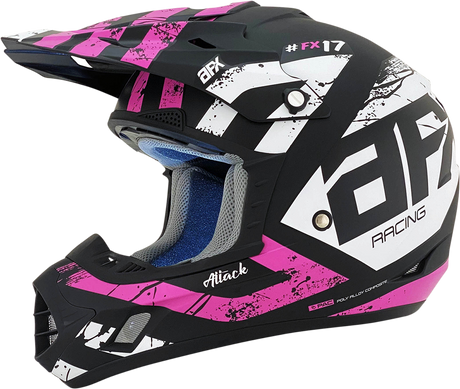 AFX FX-17 Helmet - Attack - Matte Black/Fuchsia - XS 0110-7166