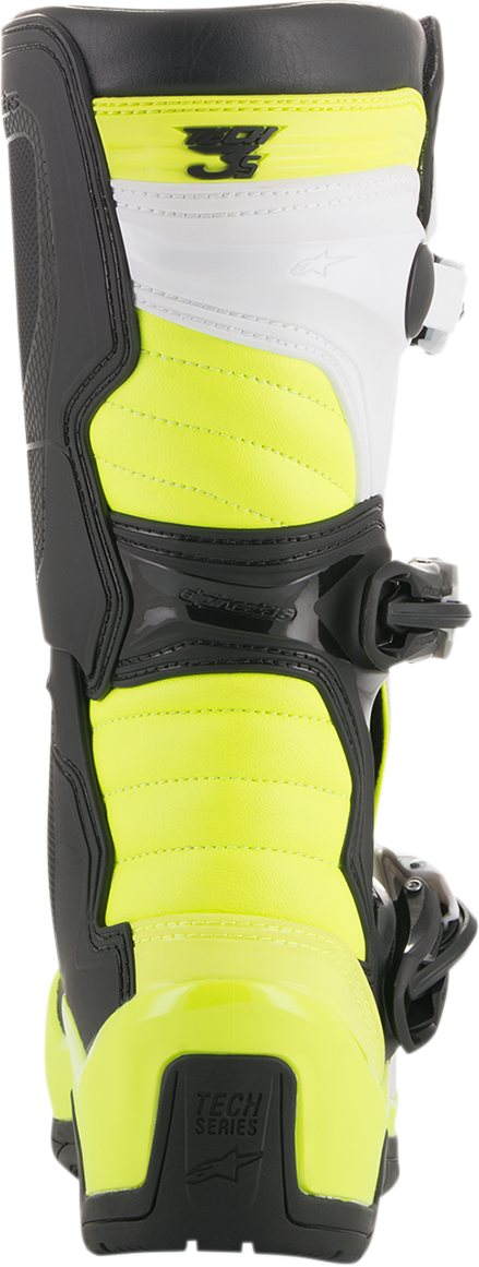 ALPINESTARS Tech 3S Boots - Black/White/Yellow - US 6 2014018-125-6