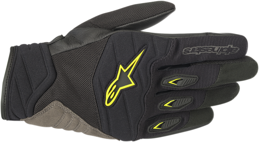 ALPINESTARS Shore Gloves - Black/Fluo Yellow - Large 3566318-155-L