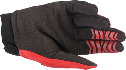 Guantes ALPINESTARS Full Bore - Rojo brillante/Negro - Pequeños 3563622-3031-S 