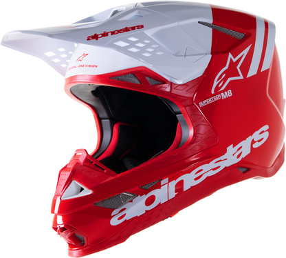 ALPINESTARS Supertech M8 Helmet - Radium 2 - MIPS® - Gloss Red/White - Small 8301523-3012-SM