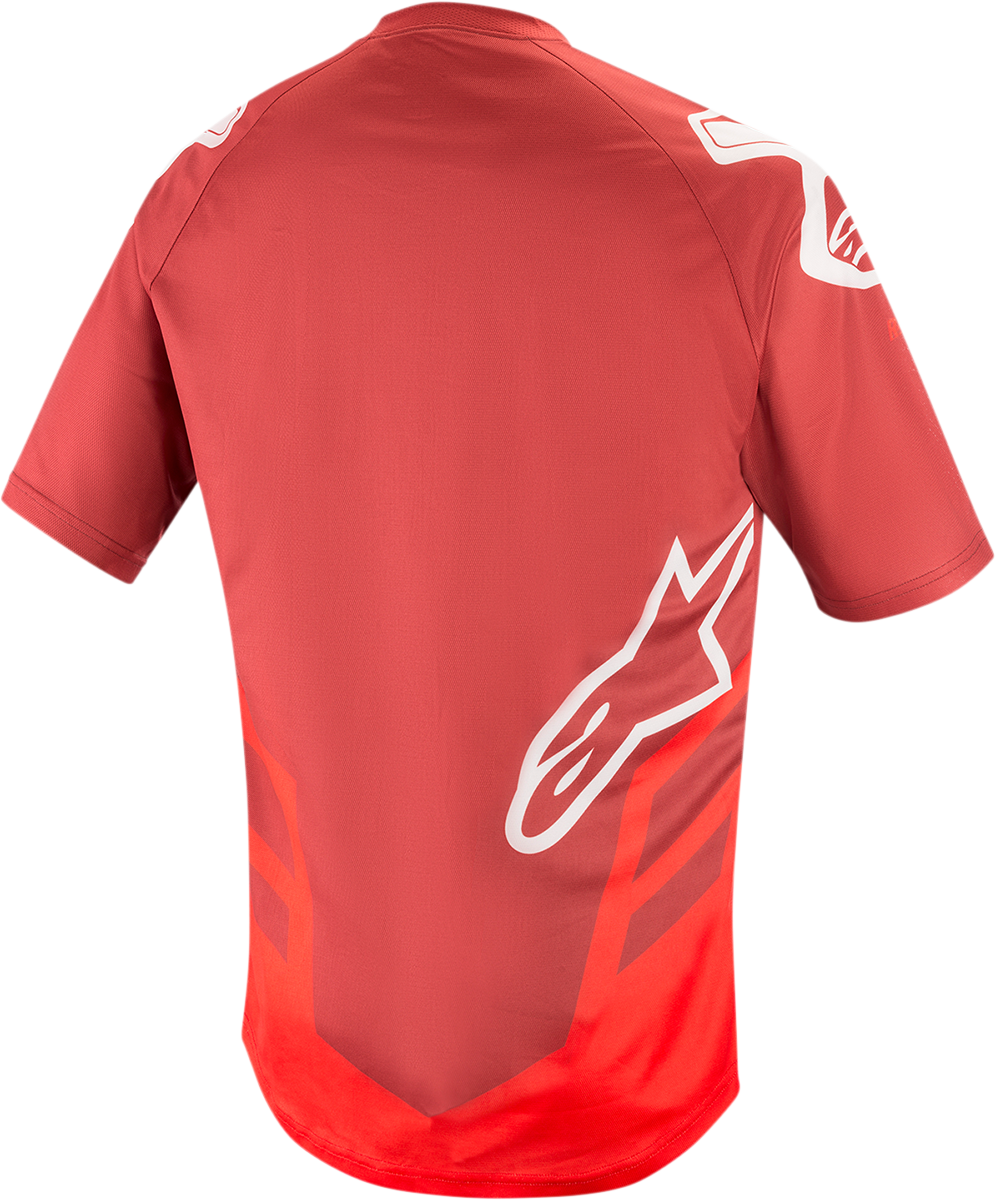 Camiseta ALPINESTARS Racer V2 - Borgoña/Rojo/Blanco - 2XL 1762919-3173-2X 
