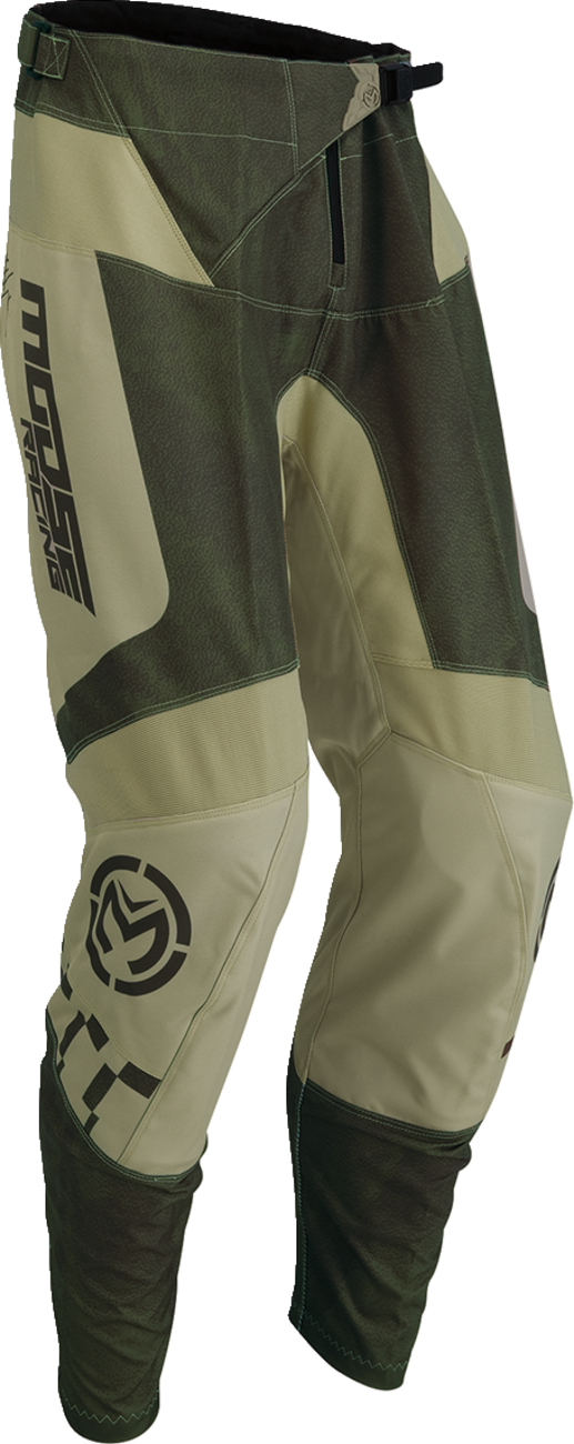 MOOSE RACING Qualifier Pant - Green/Tan - 32 2901-10849