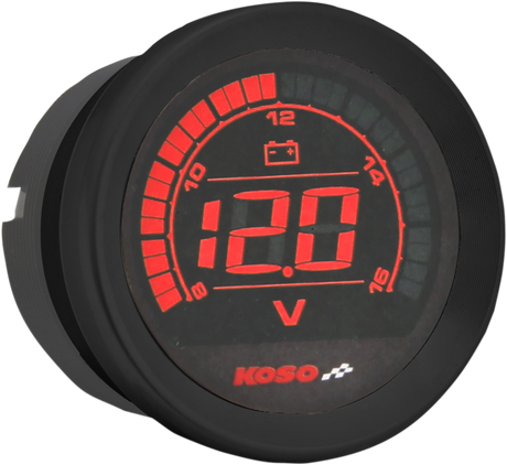 KOSO NORTH AMERICA 2" Voltmeter Gauge - Black BA050310
