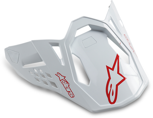 Visera ALPINESTARS Supertech M10 - Dyno - Rojo/Blanco brillante 8981319-2180 