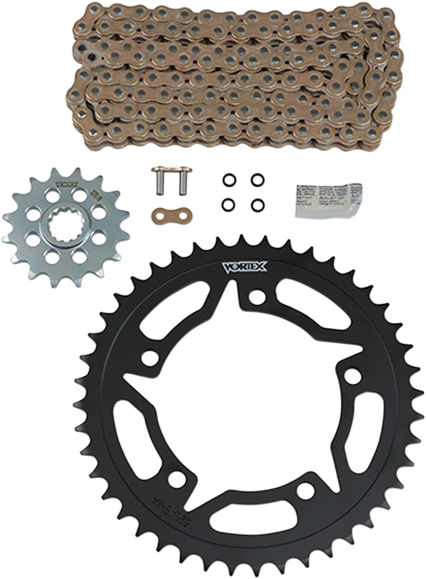 VORTEX Steel Chain Kit - Gold NOT FOR 15-16 GSX-S750 CKG6413