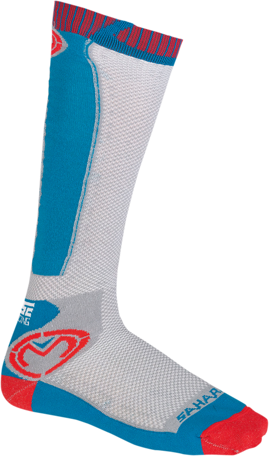 MOOSE RACING Sahara Socks - Red/White/Blue - Small/Medium 3431-0601