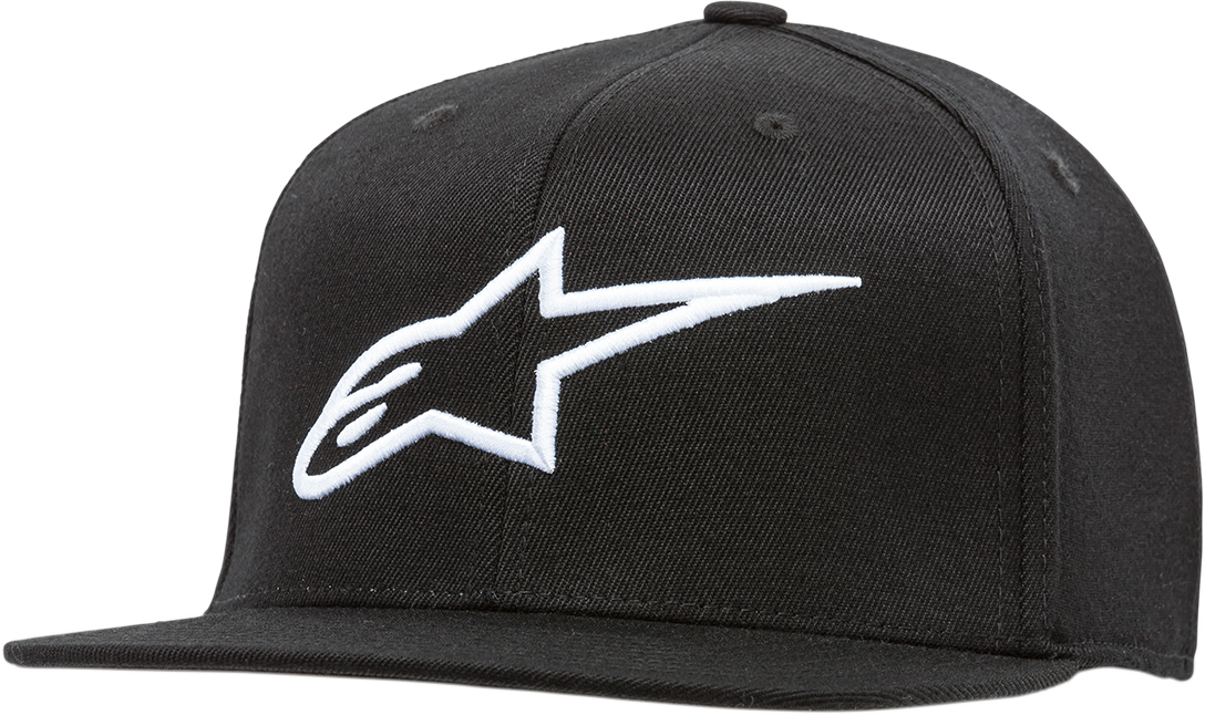 Gorro ALPINESTARS Ageless Flat Bill - Negro/Blanco - Pequeño/Mediano 1035810151020SM 