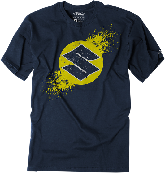 FACTORY EFFEX Camiseta Suzuki Overspray para jóvenes - Azul marino - Pequeña 23-83400 