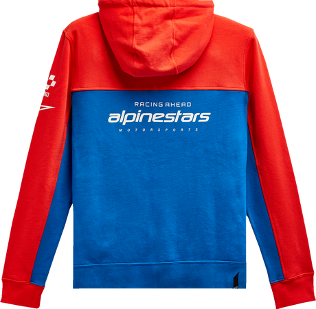 ALPINESTARS H Block Hoodie - Warm Red/Bright Blue - Large 1213510703171L