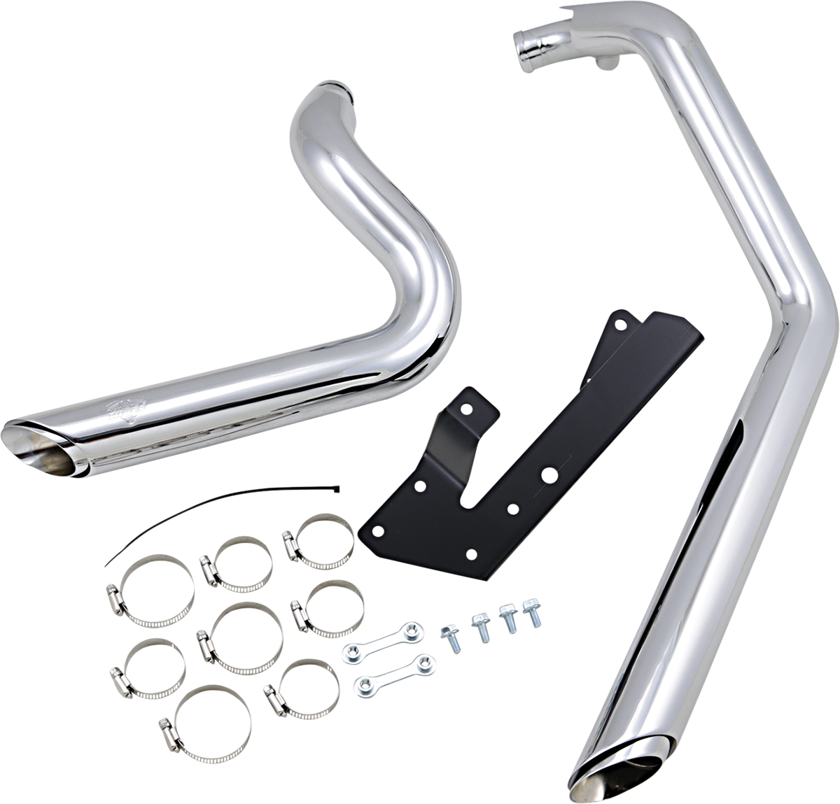 VANCE & HINES Shortshots Staggered Exhaust System - Chrome 17219