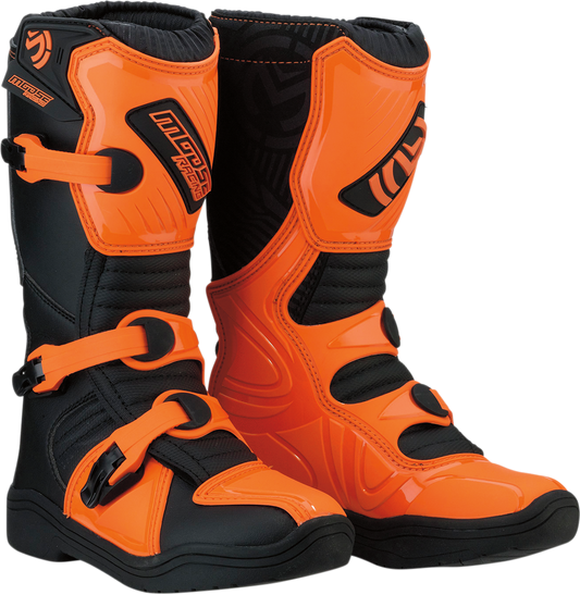 MOOSE RACING M1.3 Boots - Black/Orange - Size 3 3411-0439