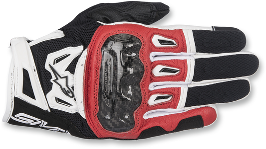 ALPINESTARS SMX-2 Air Carbon V2 Gloves - Black/Red/White - 2XL 3567717-132-2X