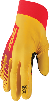 THOR Agile Gloves - Analog - Lemon/Red - 2XL 3330-7656