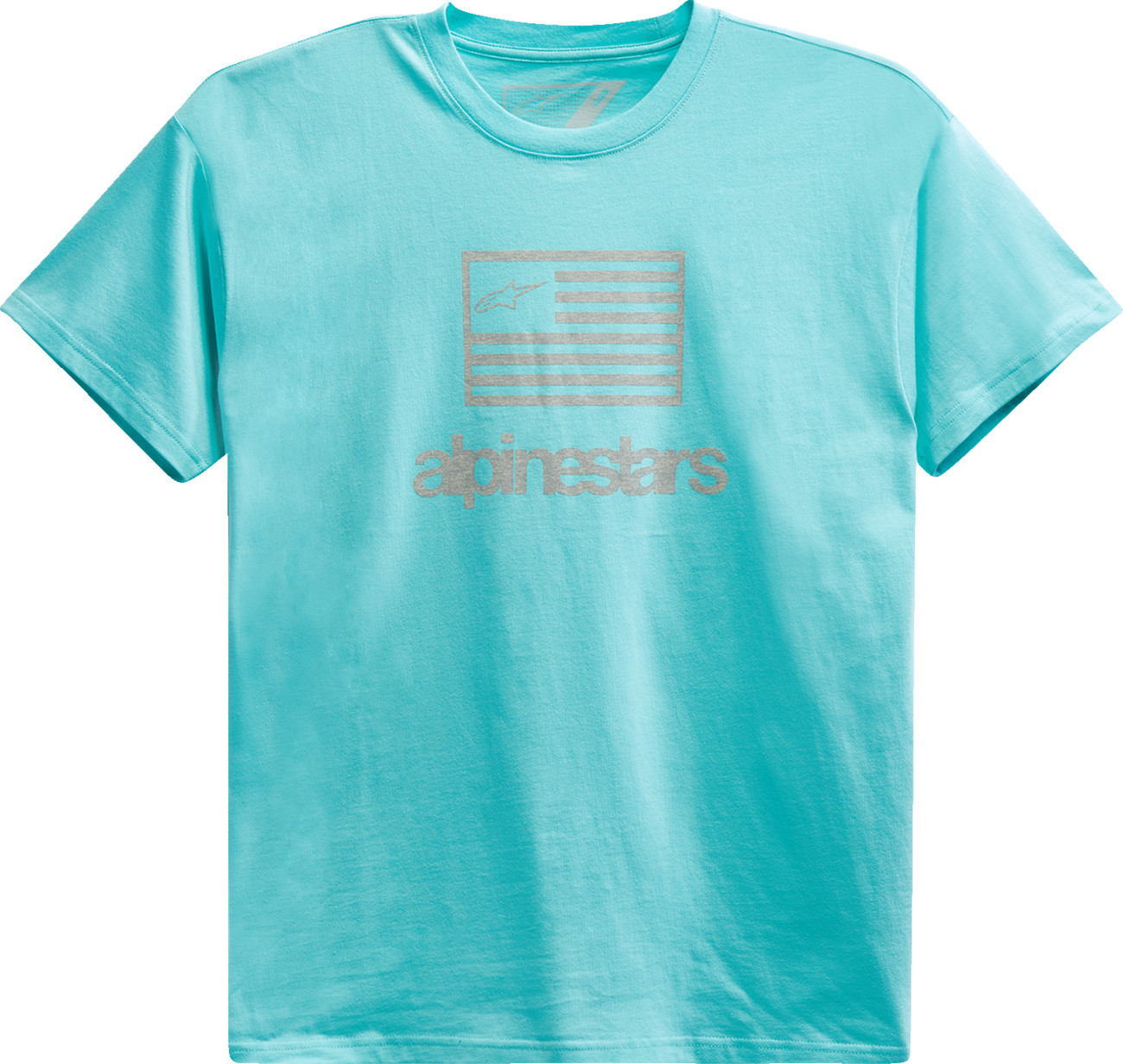 ALPINESTARS Flag T-Shirt - Light Aqua - 2XL 12137262072062X