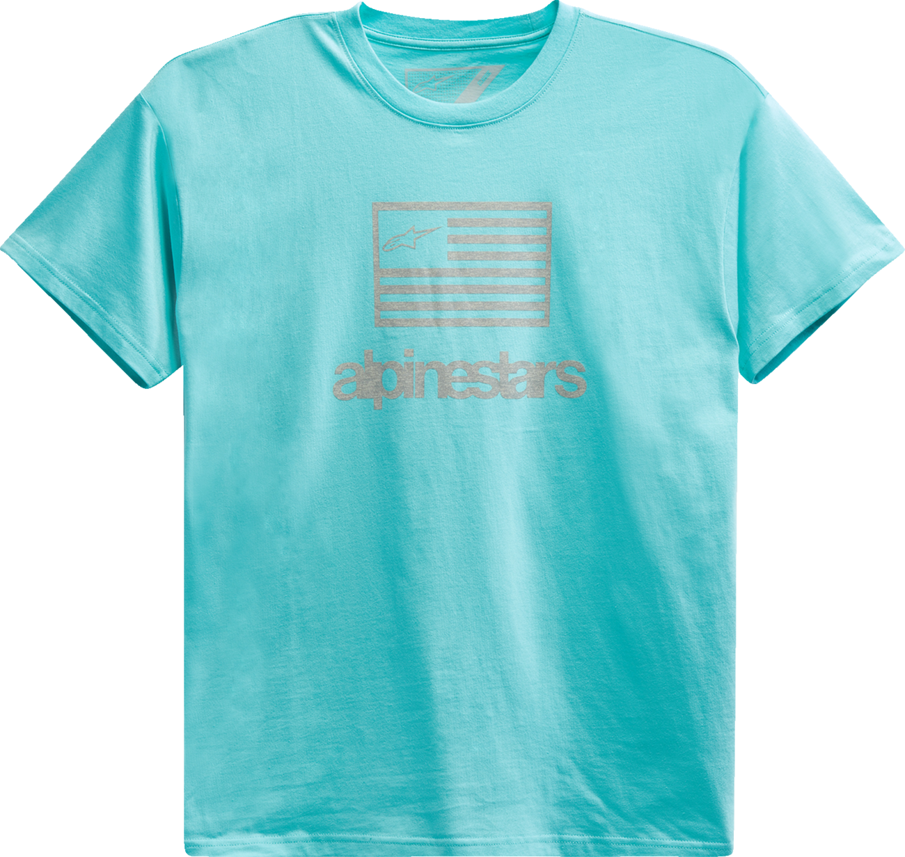 Camiseta con bandera de ALPINESTARS - Aqua claro - 2XL 12137262072062X