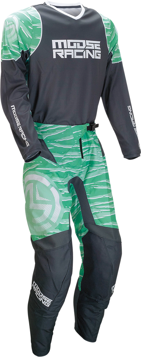MOOSE RACING Qualifier Pants - Teal/Gray - 28 2901-10022