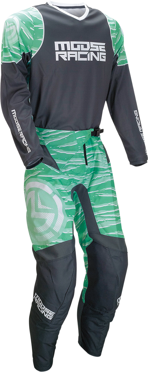 MOOSE RACING Qualifier Pants - Teal/Gray - 34 2901-10025